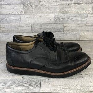 Samuel Hubbard Black Leather Oxford Wingtip Vibram Men’s Shoes Size 10.5